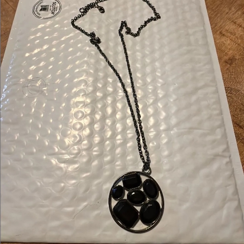 Black Pendant Necklace